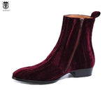 wine red Chelsea Zip Boots