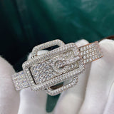 Crystal Zircon Belt Bangle Bracelet