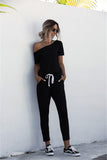 Relaxed Casual Drawstring Romper