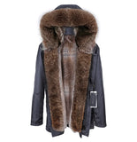 Fur lined Leather Jacket