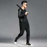 Pu Leather Tracksuit