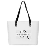 White Waterproof Leather Handbag