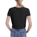 Stretch Crop Shirt Top