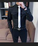 Slim Fit Tie Dress Shirt