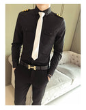 Slim Fit Tie Dress Shirt