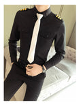 Slim Fit Tie Dress Shirt