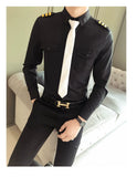 Slim Fit Tie Dress Shirt