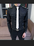 Slim Fit Tie Dress Shirt