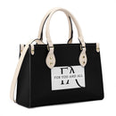 Black Luxury Leather Tote HandBag