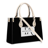 Black Luxury Leather Tote HandBag
