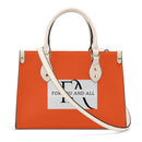 Orange Luxury LeatherTote HandBag