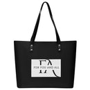 Black Waterproof Leather Handbag