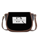 Black Saddle HandBag