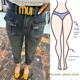 Plus Size European Double Pocket Jeans