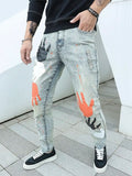 Stylish Painted Hands Jeans