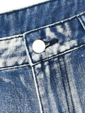 Slim Fit Multi Straps Jeans