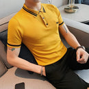 Turn Down Collar Slim Fit Shirt Top