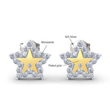 Star Stud Moissanite Earrings