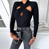 Tight Slim Front  Cross Top