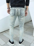 Stylish Painted Hands Jeans