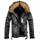 Fur Collar Jean Jacket