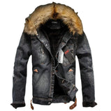 Fur Collar Jean Jacket