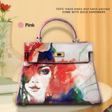 Graffiti Red Hair Lady Handbag