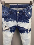 Ripped Faded Style Jeans