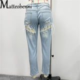 Lace-up Back light Blue  Jeans