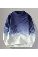 Blue And White Sweater