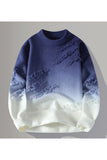 Blue And White Sweater