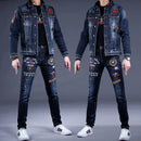Classic Jeans Jacket Suit