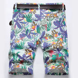 Tropical Beach Jean Shorts
