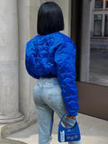 Cotton Padded Stars Bomber Jacket