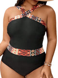 Plus Size Halter Brazilian Monokini