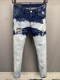 Ripped Faded Style Jeans