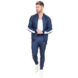 Striped Zipper Tracksuit