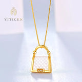 Gold Authentic Bag Necklace