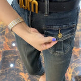 Plus Size European Double Pocket Jeans