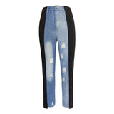 Black Stripe Jeans