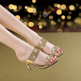Rhinestones Fine High Heels