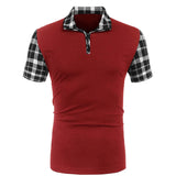 Plaid Sleeve Shirt Top