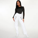 Four Buckle Style jeans
