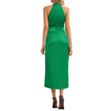 Halter Banquet Evenings Dress