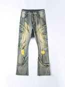 Ripped Yellow  Jeans