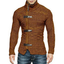 Leather Buckle Turtleneck