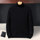 Knitted Striped Turtleneck