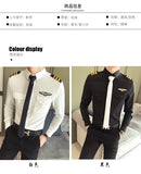 Slim Fit Tie Dress Shirt