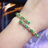 Natural Columbia Emerald Bracelet