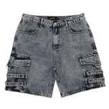 Casual Pockets Cargo Jean Shorts